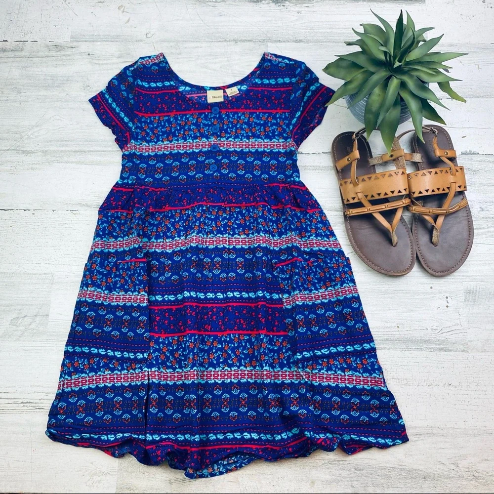 Mudd royal Aztec dress size 8